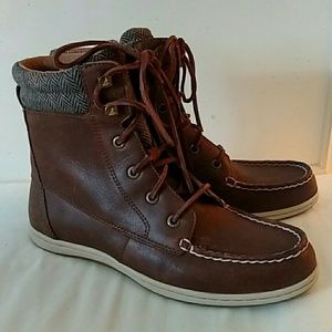 Sperry TopSider Bayfish Brown Boots 7.5 Womens